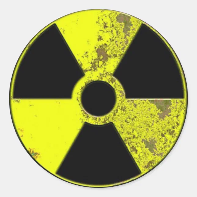 Radiation Classic Round Sticker | Zazzle