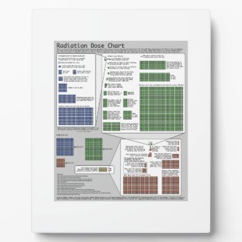 Radiation Dose Chart (physics) Plaque by wordsunwords at Zazzle