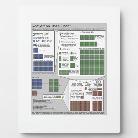 Radiation Dose Chart (Physics) Plaque