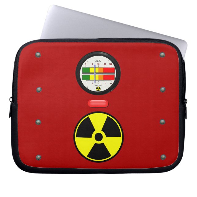 Radiation Geiger Counter Effect Neoprene Sleeve 10 (Front)