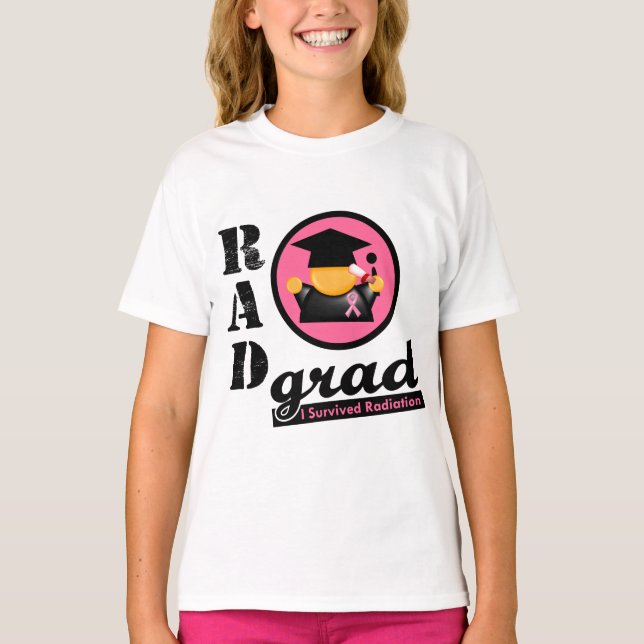 Radiation Grad BREAST CANCER T-Shirt (Front)
