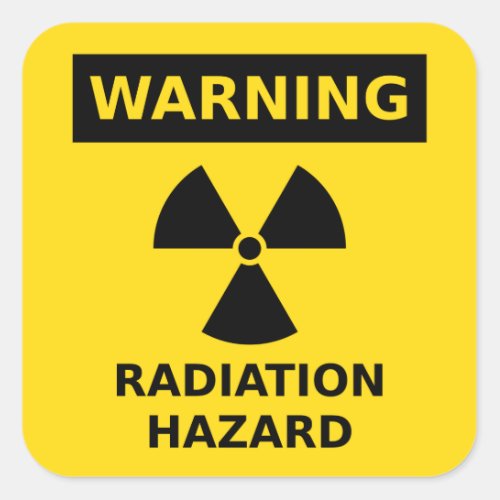 Radiation Hazard Sticker