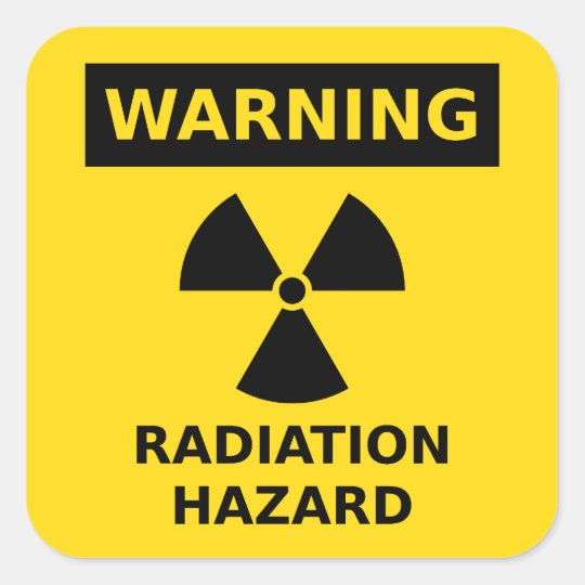 Radiation Hazard Sticker | Zazzle.com