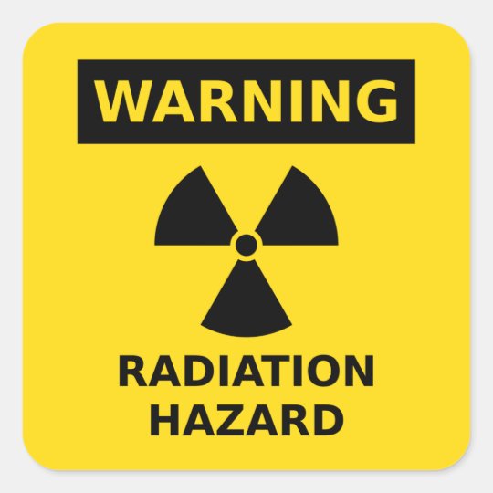 Radiation Hazard Sticker Zazzle Radiation Hazard Sticker Zazzle