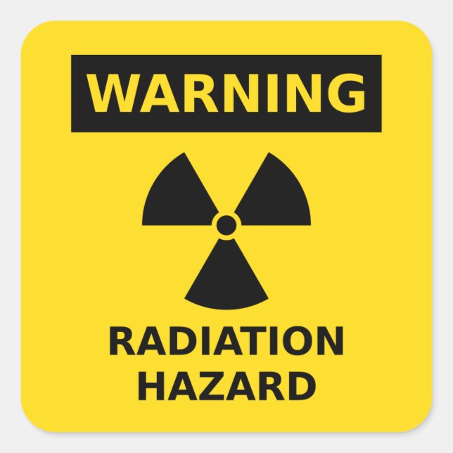 Radiation Hazard Sticker (Front)