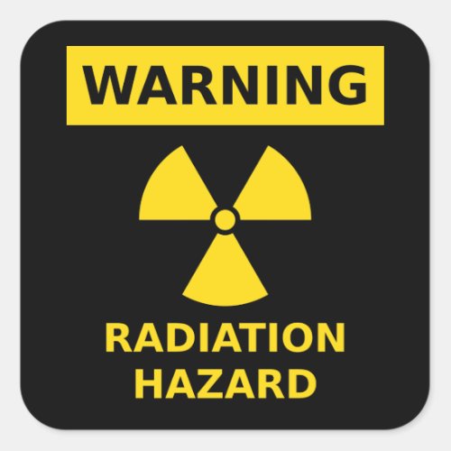 Radiation Hazard Sticker