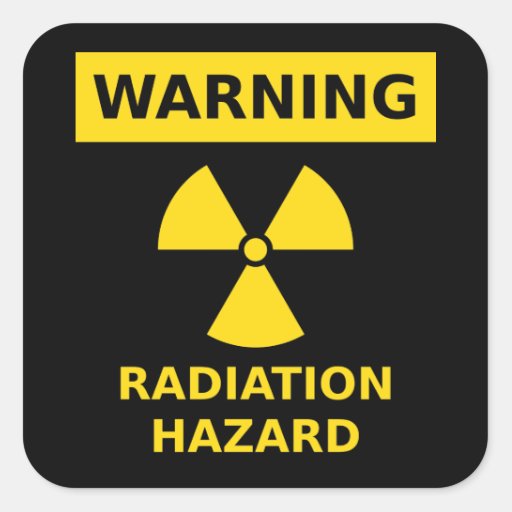 Radiation Hazard Sticker | Zazzle