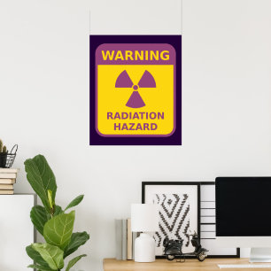 Radiation Hazard Warning Poster