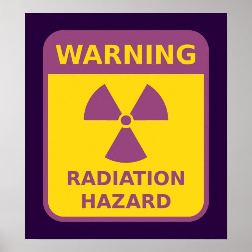 Radiation Hazard Warning Poster