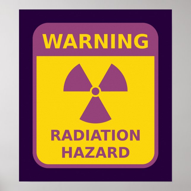Radiation Hazard Warning Poster (Front)
