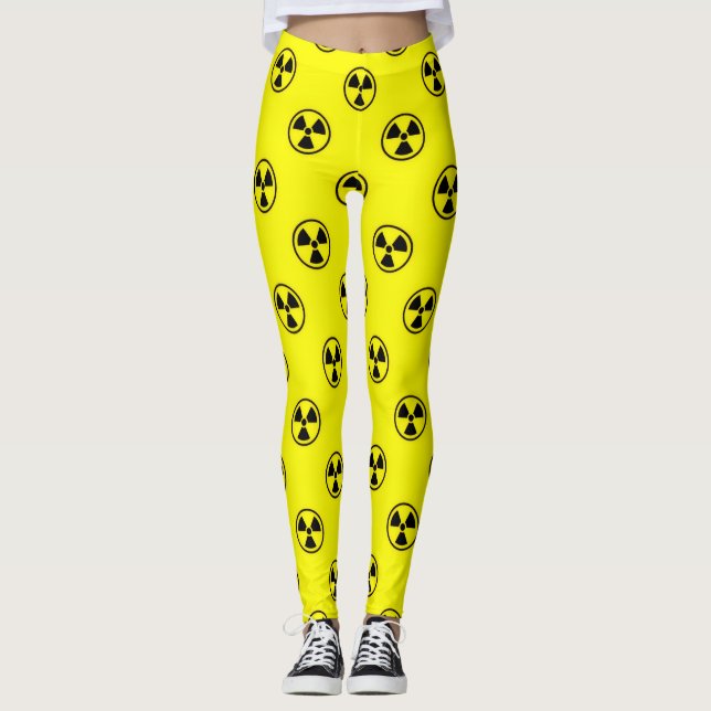 Radiation Logo Pattern Leggings (Front)