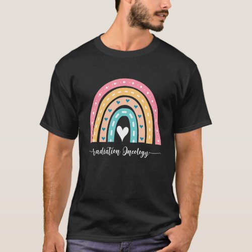 Radiation Oncology Cute Rainbow Radiation Therapis T_Shirt