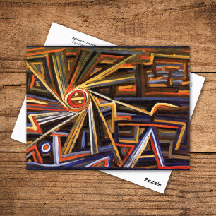 Radiation Rotation Abstract Paul Klee Postcard
