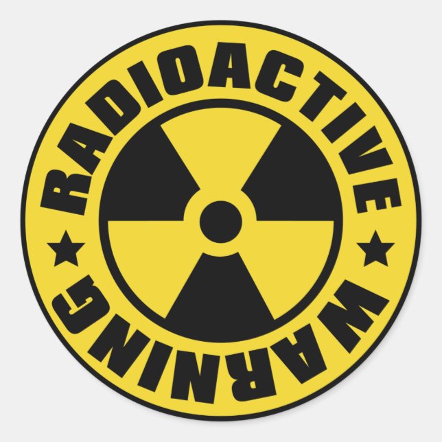 Radiation_S Classic Round Sticker (Front)