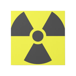 Radiation Sign 12" x 12" Gallery Wrap