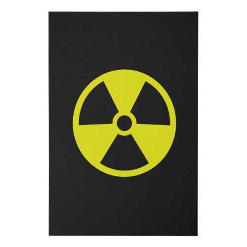 Radiation sign alert