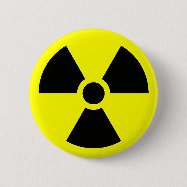 Radiation Sign Button (Front)