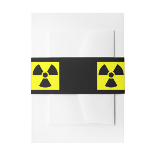 Radiation Sign Invitation Belly Bands Band