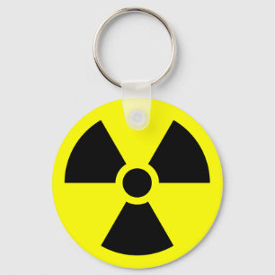 Radiation Sign Keychain