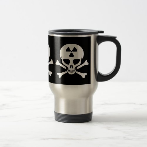 Radiation Skull  Crossbones Mug