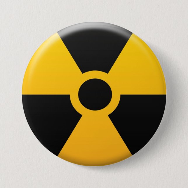 Radiation Symbol Button (Front)