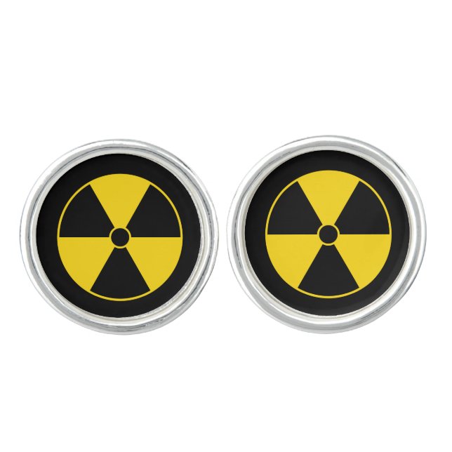 Radiation Symbol Cufflinks (Front)