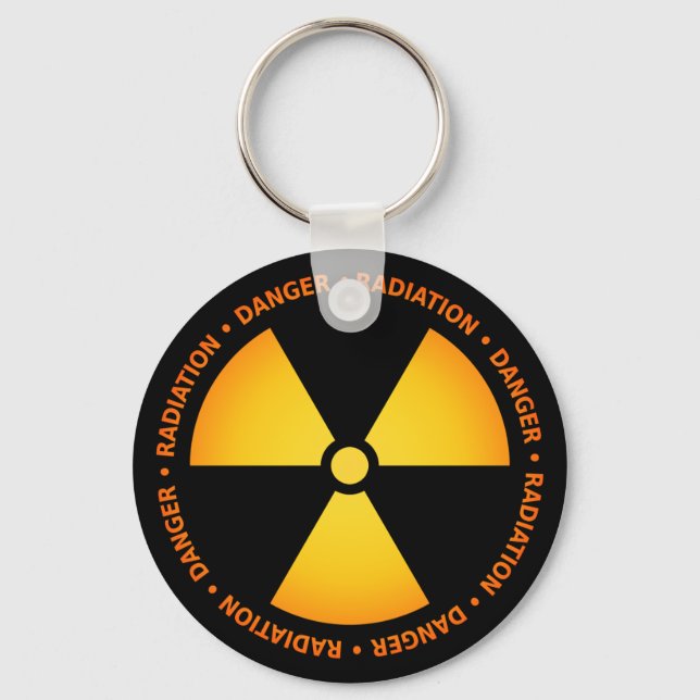 Radiation Symbol Keychain (Front)