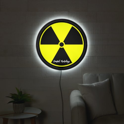 Radiation Symbol LED Sign