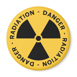 Radiation Symbol Magnet
