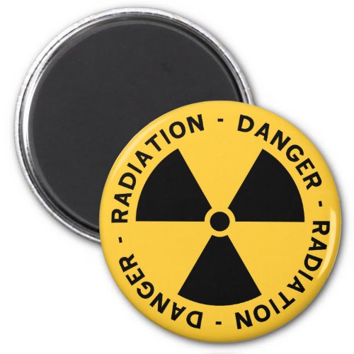 Radiation Symbol Magnet