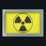 Radiation Symbol Rectangular Belt Buckle<br><div class="desc">Radiation Symbol</div>