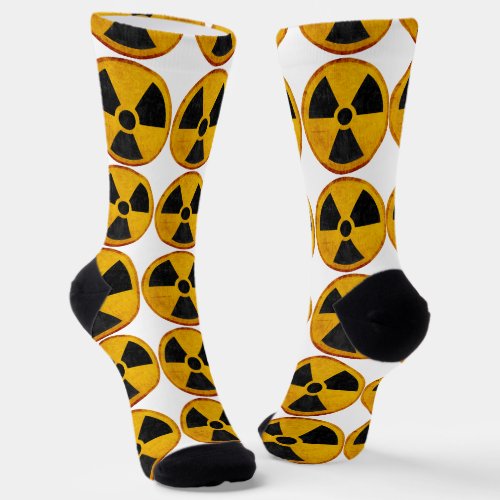 Radiation Symbol Socks
