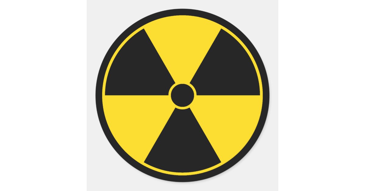 zazzle shower baby Radiation Symbol Zazzle.com Sticker zazzle shower baby Radiation Symbol Zazzle.com Sticker