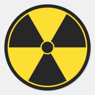 Radiation Symbol Sticker