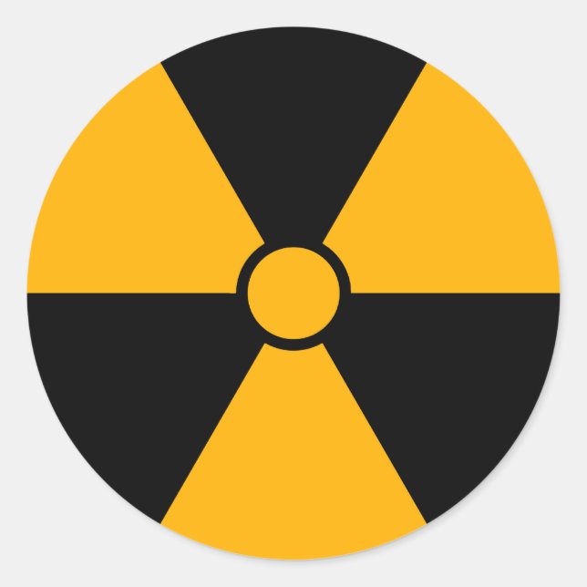 Radiation Symbol Sticker (Front)