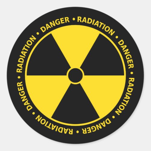 Radiation Symbol Sticker