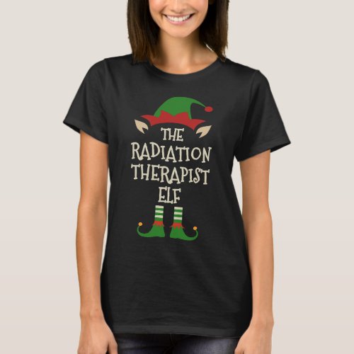Radiation Therapist Elf Family Christmas Matching  T_Shirt