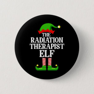 Radiation Therapist Elf Family Matching Group Chri Button