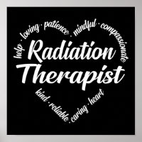 Radiation Therapist Heart Word Cloud