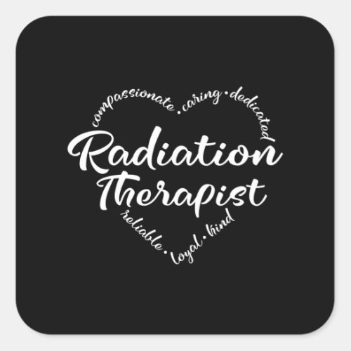 Radiation Therapist radiation oncology Square Sticker