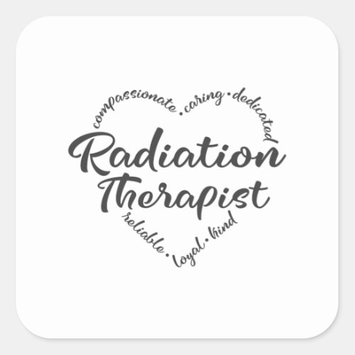 Radiation Therapist radiation oncology Square Sticker