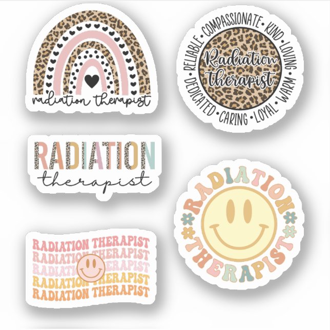 Radiation Therapy, Funny Radiation Therapist Pack Sticker (Front)