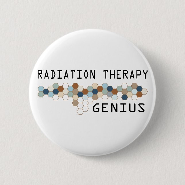 Radiation Therapy Genius Pinback Button (Front)