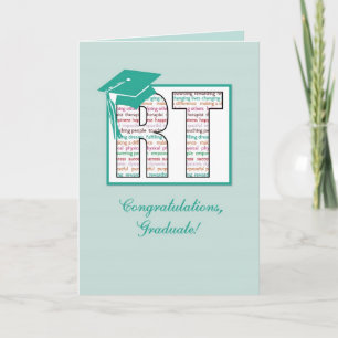 Radiation Therapy Graduation Congratulations, RT Card