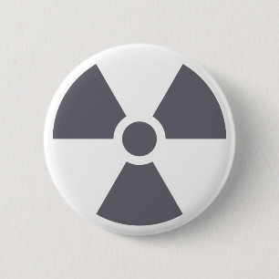 Radiation Trefoil Sign Symbol Warning Sign Symbol Button