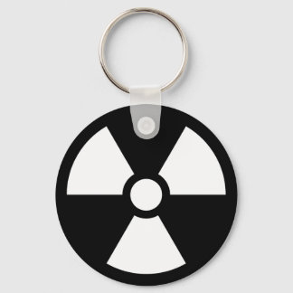Radiation Trefoil Sign Symbol Warning Sign Symbol Keychain