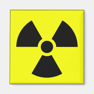 Radiation Trefoil Sign Symbol Warning Sign Symbol Magnet