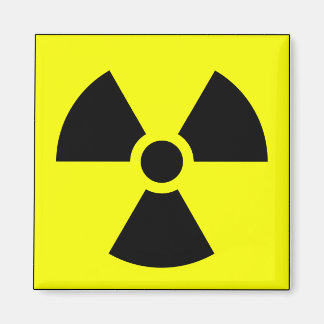 Radiation Trefoil Sign Symbol Warning Sign Symbol Magnet