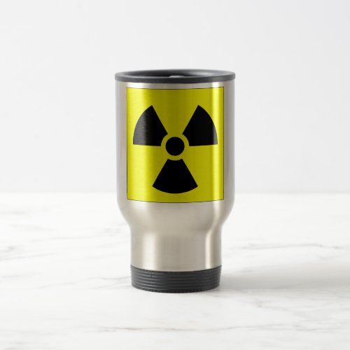 Radiation Trefoil Sign Symbol Warning Sign Symbol Travel Mug
