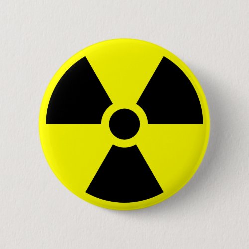 Radiation Trefoil Symbol Button